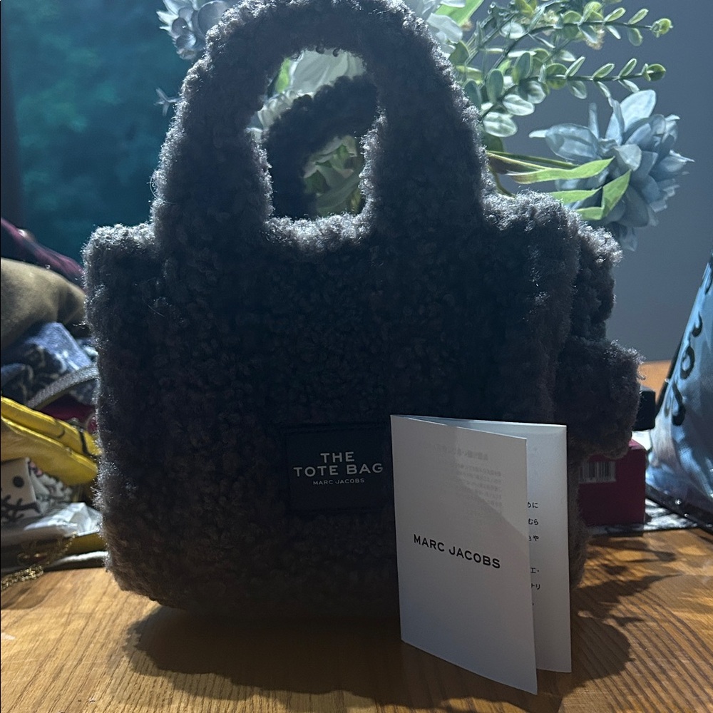 Marc Jacob’s Grey Mini Sherpa Teddy Tote